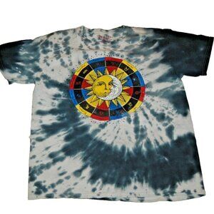 Men's Chemistry Sun Signs Of Zodiac Tie Dye T-Shirt Size M